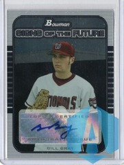 2005 Bowman Draft Signs of the Future Bill Bray #SOF-BB Rookie Auto